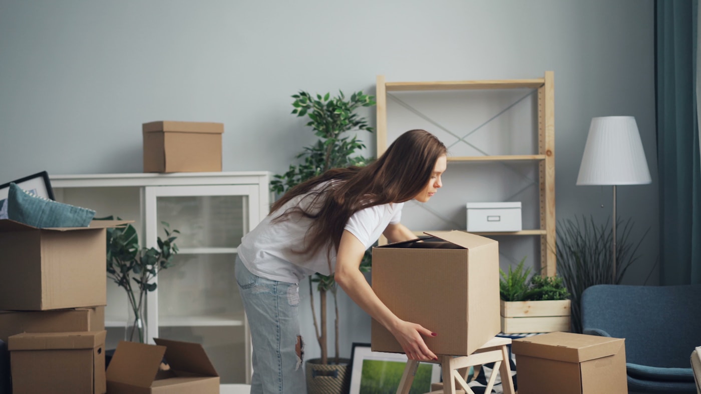 A careful move in progress in an East Bay home